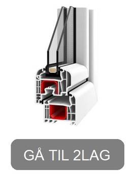2 lags PVC vinduer